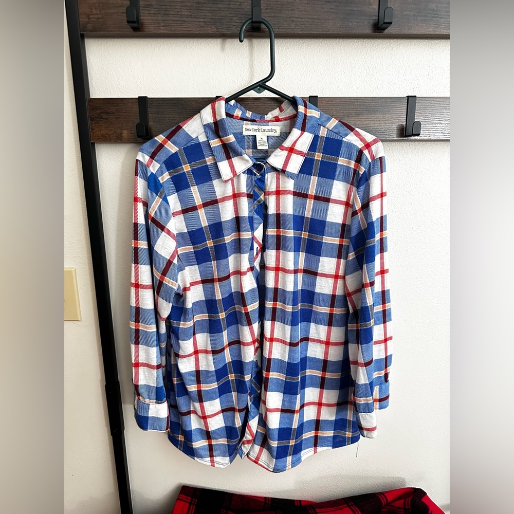 New York Laundry Plaid Shirt